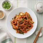 Braised Squid with Peppers (Ojingeo Gochu Jorim)