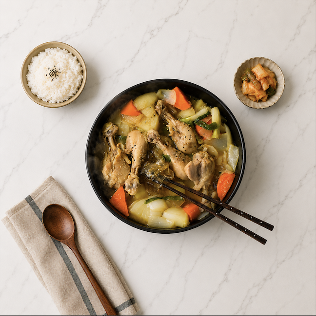 Screenshot 2026-07-11 at 12.42.30 AM Andong-Style Braised Chicken (Andong Jjimdak) - Image 1