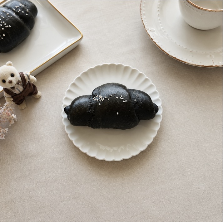 015 Squid Ink Salt Butter Roll - Image 1