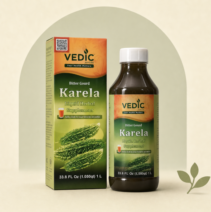 Vedic Karela Bitter Gourd Juice 1 L 베딕 카렐라 여주 주스 1L - Image 1
