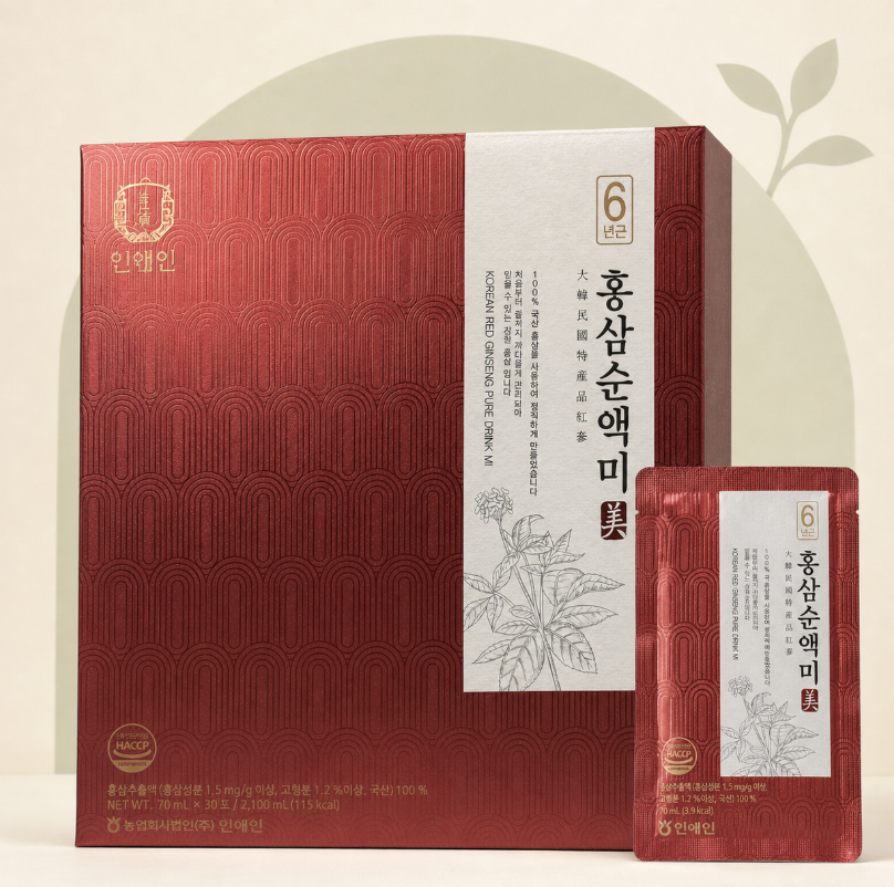 Screenshot 2026-07-28 at 11.36.26 PM 인애인 6년근 홍삼순액미 70mL×30포 - Image 1