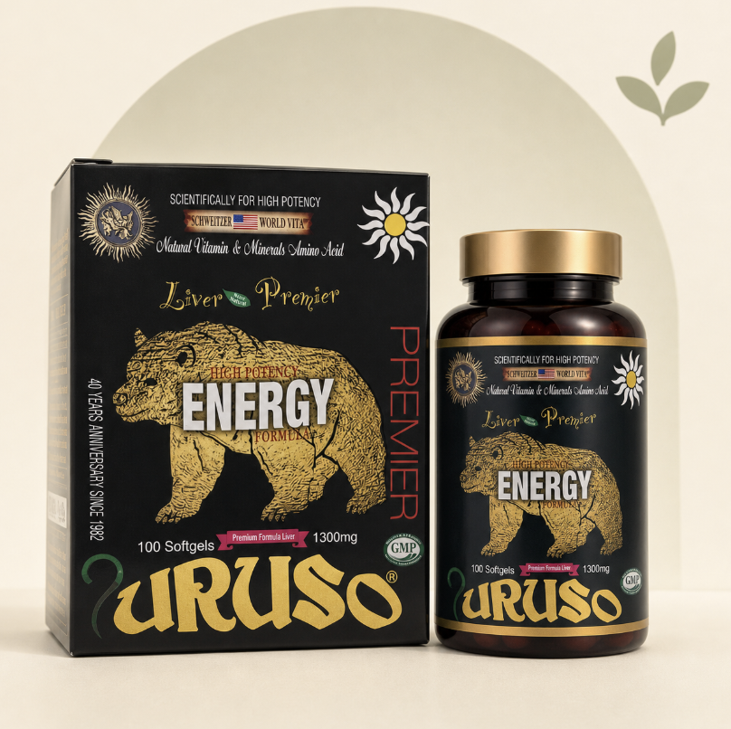 Liver Premier Energy Formula URUSO 1300 mg x 100 Softgels 리버 프리미어 에너지 포뮬러 우루소 1300mg 100소프트젤 - Image 1