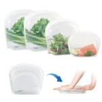 Reusable Silicone Food Storage Bags (4pk)
